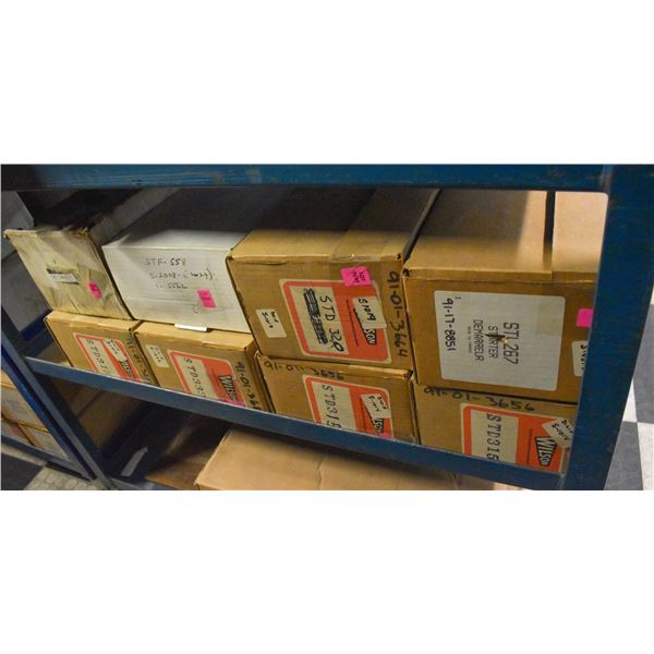 SHELF LOT OF ASSORTED STARTERS & GENERATOR