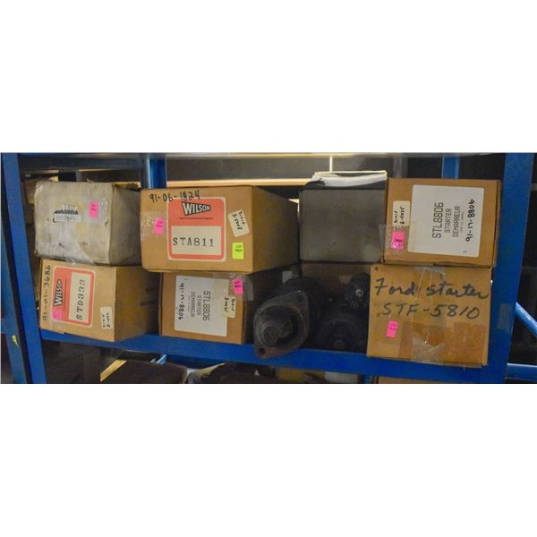 SHELF LOT OF ASSORTED STARTERS