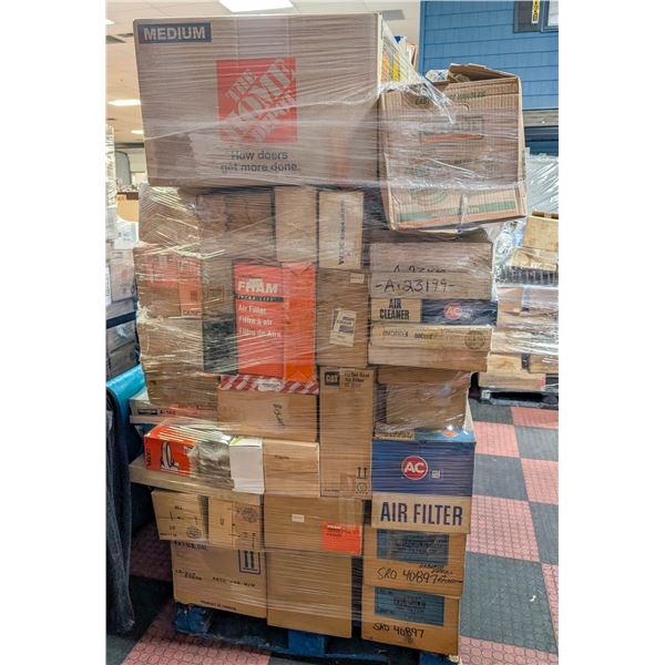 PALLET OF ASSORTED AIR, OIL & FUEL FILTERS