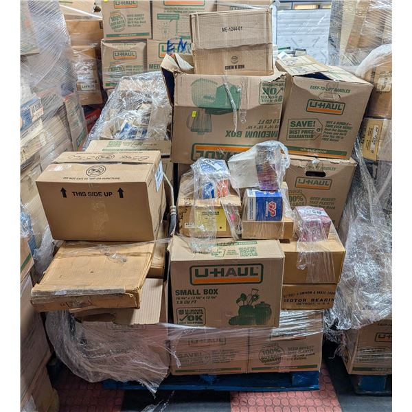 PALLET OF ASSORTED ENGINE PARTS INCL MANY BEARINGS