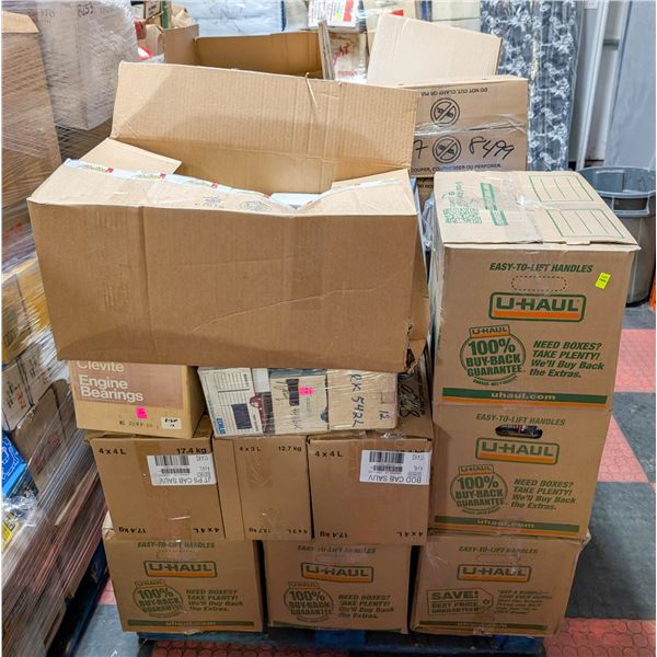 PALLET OF ASSORTED ENGINE PARTS INCL: BEARINGS,