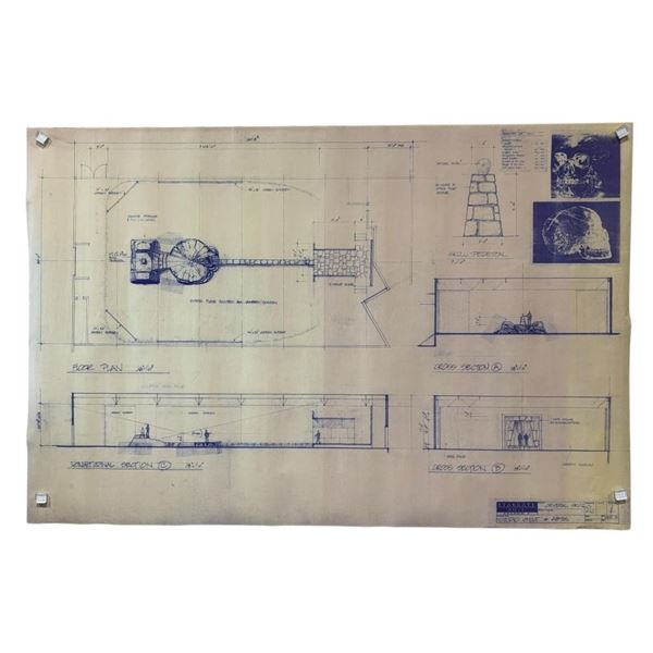 Stargate SG-1 (1997-2007) - Production Blueprint "Studio Layout of Abyss" Season 3