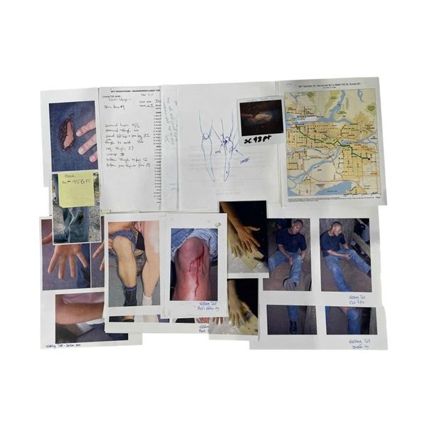 Walking Tall (2004) - Dwayne Johnson The Rock Make-up Continuity Shots/Paperwork