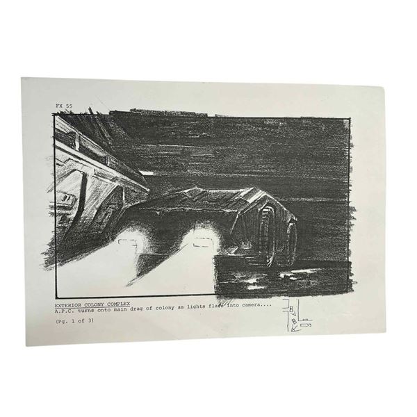 Aliens (1986) - Storyboard (Martin Bower) - Lot B