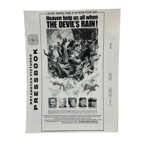 The Devil's Rain (1975) - Press Book (John Travolta's Film Debut)