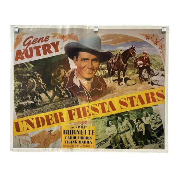 Under Fiesta Stars (1941) - Half-Sheet Poster (Gene Autry)