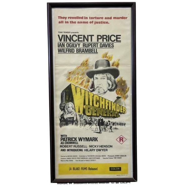Witchfinder General (1968) - Vincent Price Insert Poster (15 1/2" x 31 1/2")