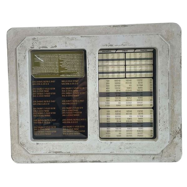 Battlestar Galactica (2004 - 2009) - Galactica Control Panel (Shields & Weapons)