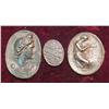 Image 1 : 16. (3) Unusual Cameo Medals. Two with Greek goddesses. 