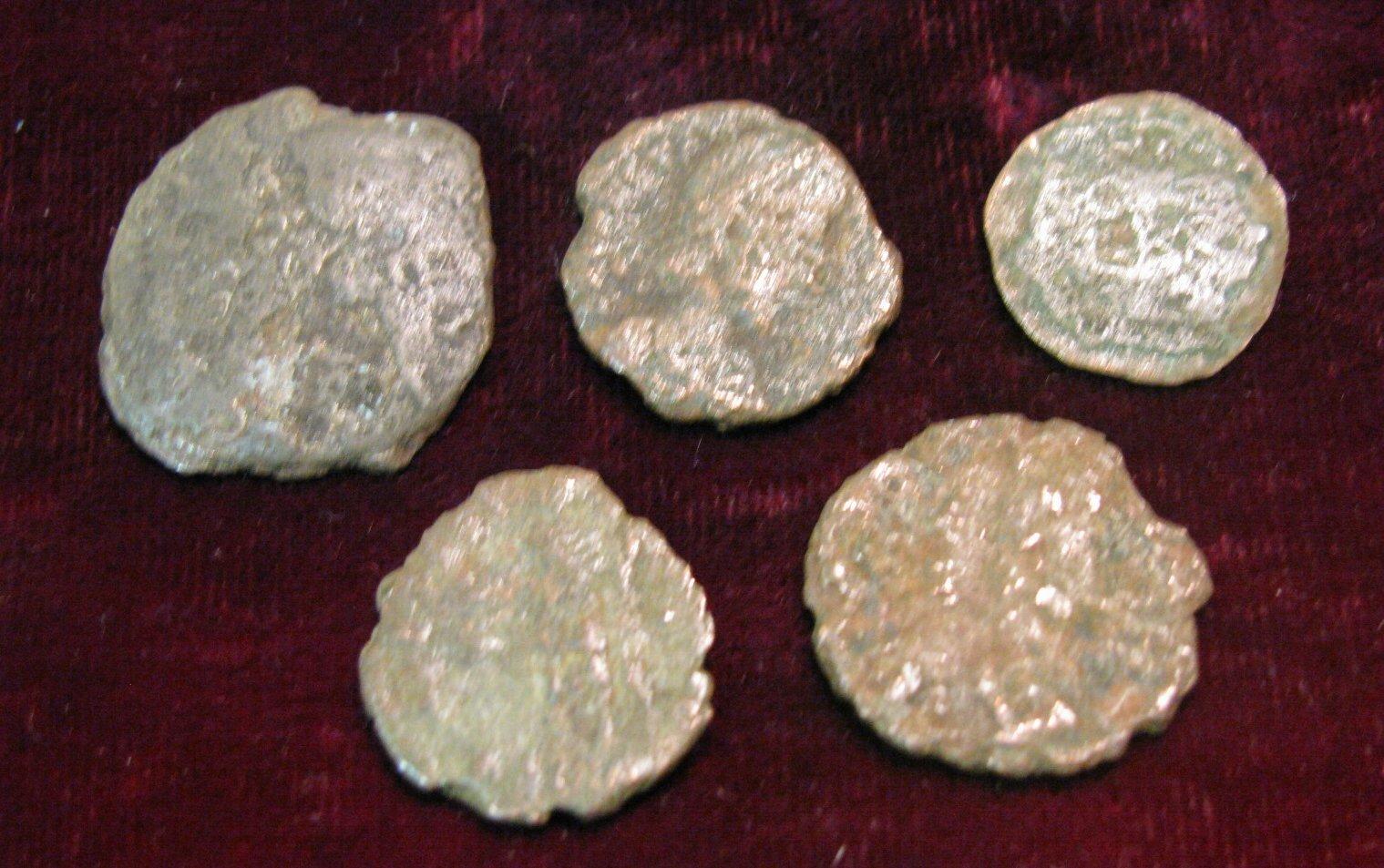 282. (5) Old Ancient Roman Copper Coins. Genuine. 1,5002,000 years old.