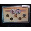 Image 1 : 370. "Historical One Cent Collection" In a special case. 5-Piece Set.