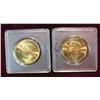 464. (2) 1961 John F. Kennedy Presidential Inaugural Medals. Brass. BU. 29mm.