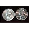 579. 1957 P & 59 D Washington Quarters. BU.
