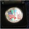 Image 1 : 644. September 11, 2001 Colorized with Hologram .999 Fine Silver World Trade