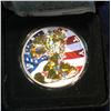 Image 1 : 645. 2002 U.S. Silver Eagle Dollar Hologram Edition with special Colorized image