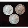 661. 1939D, 40D, & 41P Mercury Dimes. EF 40.