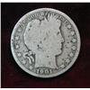 697. 1901 P Barber Half Dollar. AG-3.