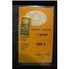 Image 1 : 796. One Gram Gold Ingot .999 fine from Istanbul Gold Refinery. With certificate