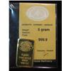 Image 1 : 799. Five Gram Gold Ingot .999 fine from Istanbul Gold Refinery. With certificate