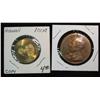 Image 1 : 867. Copy 1847 Hawaii Cent & Herbert Hoover Presidential Medal.