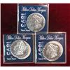 873. Copies 1889CC, 1893S & 1895P Morgan Dollars.