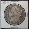883. 1895S Morgan Dollar. F. Counterstamped Love Token Both Sides.