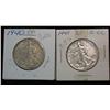 894. 1940P & 41P Walking Liberty Half Dollars. EF.