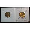 903. (2) 1983P Lincoln Cents Struck in Brass. Unc.
