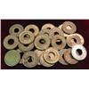 Image 2 : 924. (24) Bronze Amusement Tokens.
