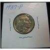 1013. 1937P Buffalo Nickel. BU.
