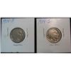 1027. 1914P & 14S Buffalo Nickels. G.