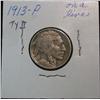 Image 1 : 1029. 1913P Type-2 Buffalo Nickel. VG.