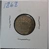 1050. 1868 Shield Nickel. EF Corrosion.