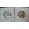 Image 1 : 1082. 1956D & 57D Washington Quarters. AU.