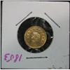 Image 1 : 1357. 1853 California Gold 1/2 Round Token.