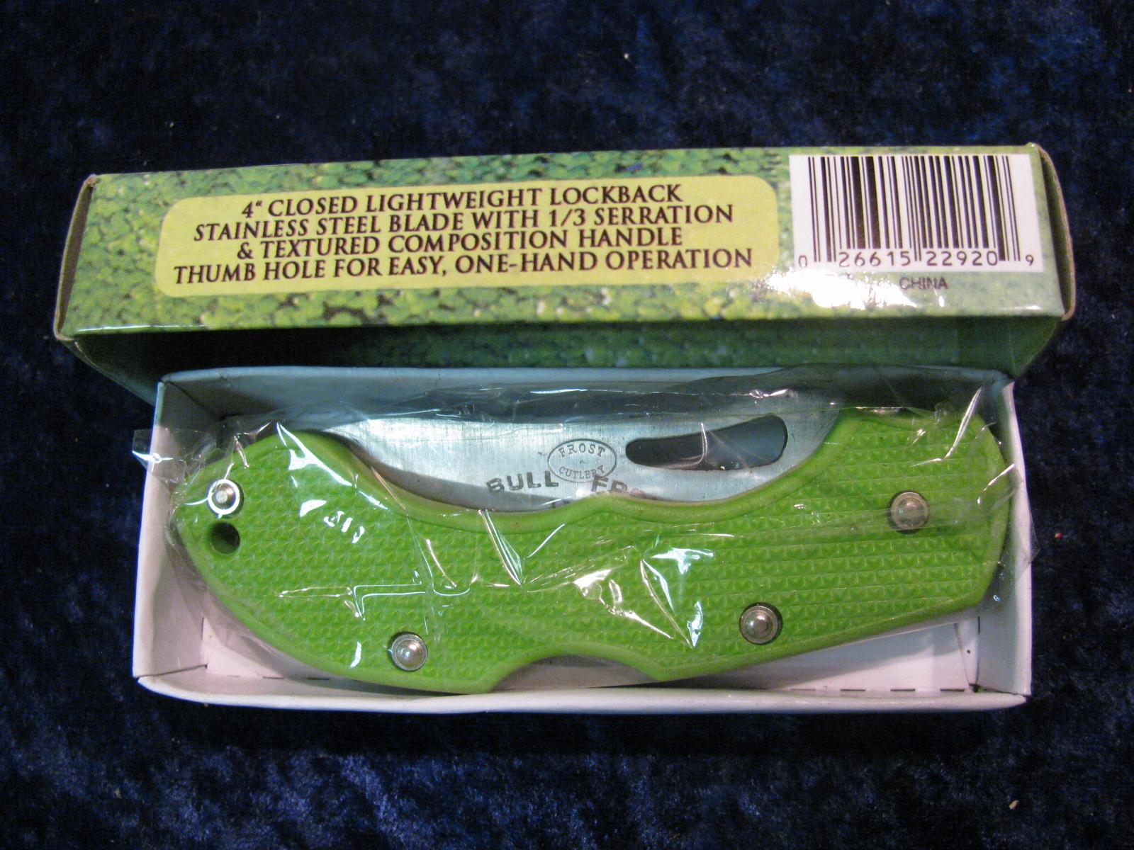 1378. Bullfrog Tactical by Frost Cutlery Pocket Knife. NIB.