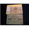 Image 1 : 1418. 1917 1,000 Rouble & 1919 5,000 Rouble Czarist Russia Colorful Banknotes.