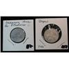Image 1 : 1496. 1922 Germany 50 Pfennig AU & Japanese Y46 Silver Coin.
