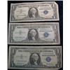 Image 1 : 1505. Series 1957, 57A, & 57B $1.00 Silver Certificates. Circulated.