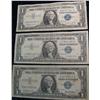 Image 1 : 1506. Series 1957, 57A, & 57B $1.00 Silver Certificates. Circulated.