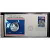 1583. 1969-1989 First Day Cover & One Troy Ounce Silver Medallion.