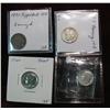 1603. 1831 Capped Bust (damaged), 1917S F, 1960P Proof, & 63P BU Dimes.