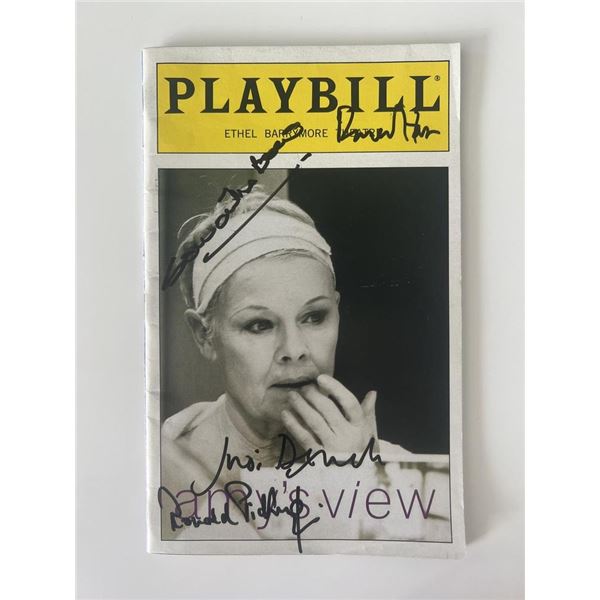 Amy's View cast signed playbill