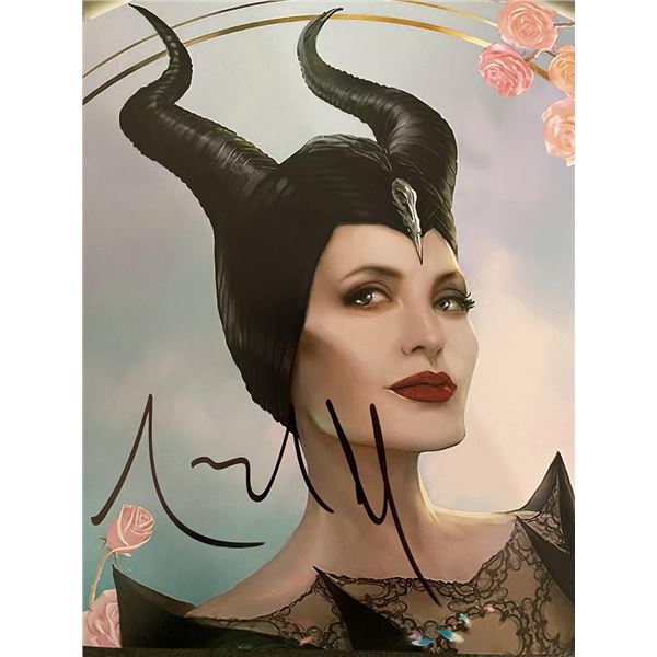 Maleficent Angelina Jolie signed photo