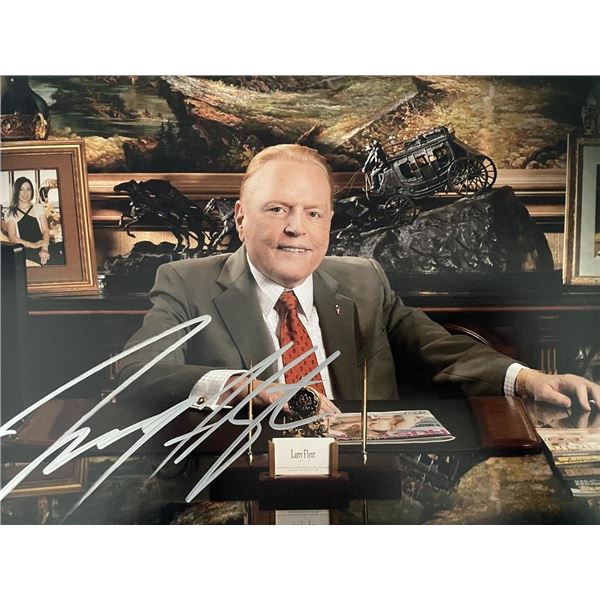 Hustler Magazine founder Larry Flynt signed photo