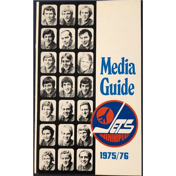 1975-76 WHA WINNIPEG JETS MEDIA GUIDE