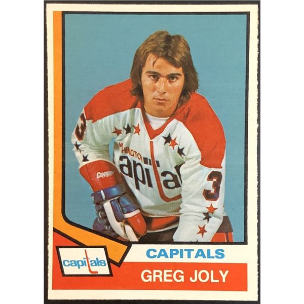 1974-75 O-PEE-CHEE GREG JOLY ROOKIE CARD