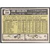 Image 2 : 1961 TOPPS JIM GOLDEN ROOKIE CARD