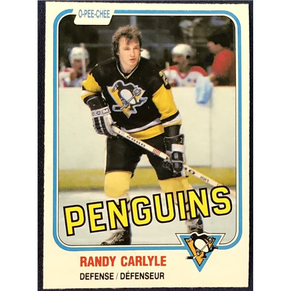 1981-82 O-PEE-CHEE RANDY CARLYLE