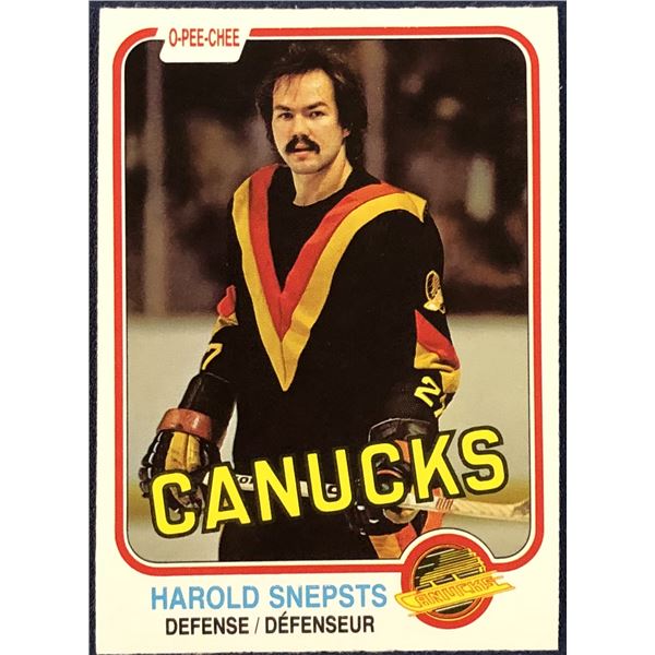 1981-82 O-PEE-CHEE HAROLD SNEPSTS